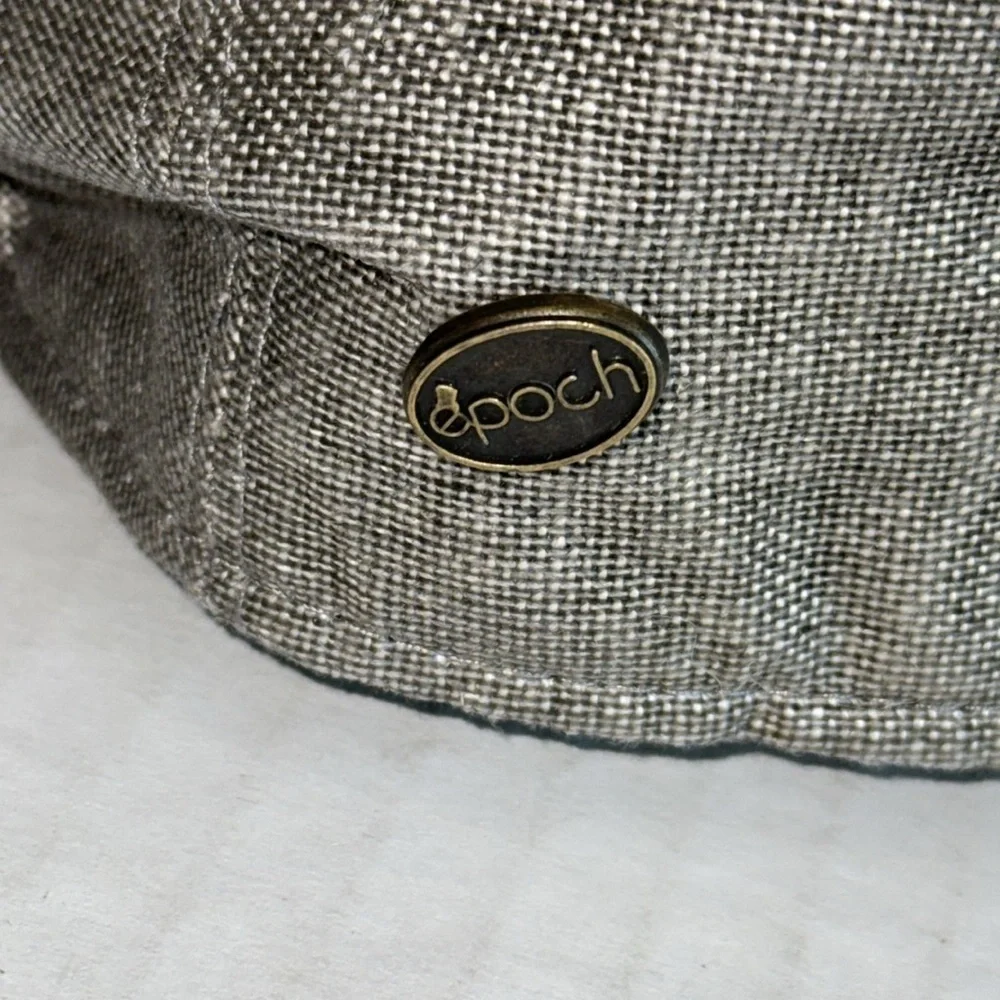 Epoch Gray Linen Newsboy Cap